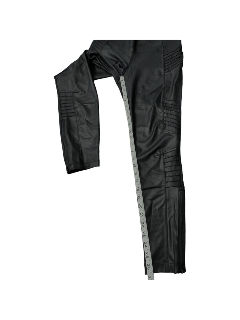 Athleta Delancey Moto Tight Black Zipper Ankle Activewear Athleisure Women’s L - Picture 7 of 12